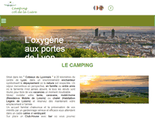 Tablet Screenshot of camping-coldelaluere.com